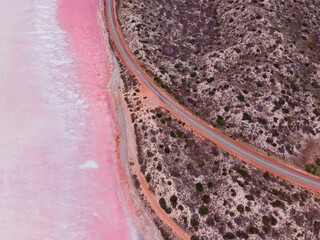 Pink Lake, Hutt Lagoon - Perth, Western Australia 
