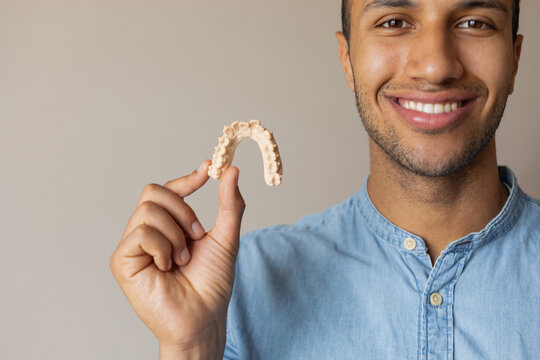 portrait of a man with teeth 3d model