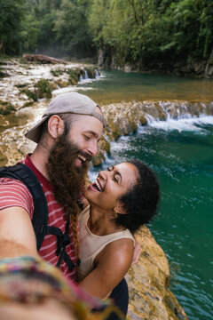 Tourists in Semuc Champey
