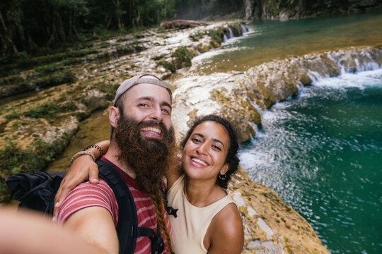 Tourists in Semuc Champey