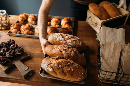 Man Working in Bakery - Powered by Adobe