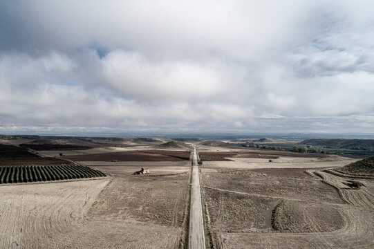 Long empty road
