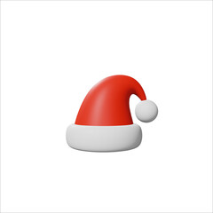 3D Red Santa Hat