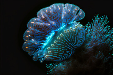 bioluminescent coral
