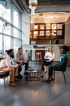 Diverse Group Of People Doing A Job Interview
