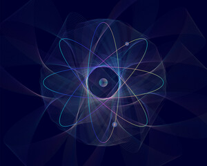 Quantum Physics Science Background 