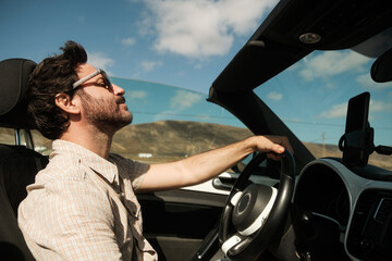 UGC Man driving a car