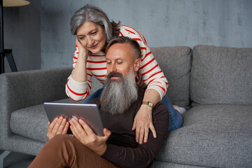 adult couple at home