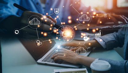 Digital transformation change management, internet of things (IoT), new technology bigdata and business process strategy, automate operation, customer service management, cloud computing