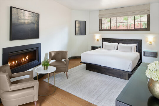 Luxury hotel room at boutique hotel