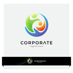 parent and child logo, family care logo