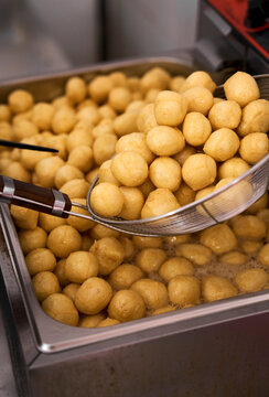 Delicious Chinese food, fried tofu balls