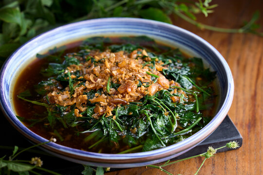 Delicious Chinese Food, Garlic Wild Vegetables