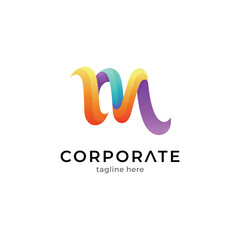 simple letter M logo