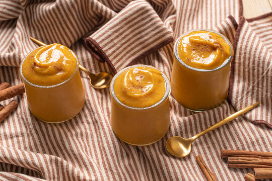 Pumpkin Pudding Topped With Pumpkin Spice