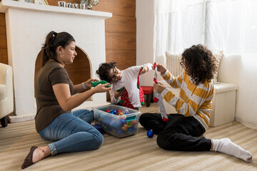 Family at Christmas.