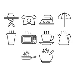 hot stuff icon set