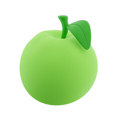 Green Apple, 3d Apple