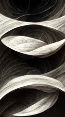 Obraz na płótnie Canvas Circular geometric center motion pattern. Starburst dynamic illustration Generative AI Content by Midjourney