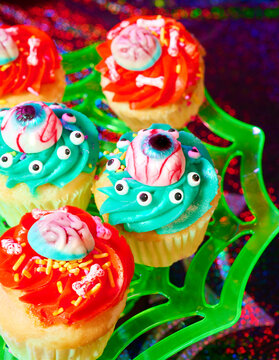 Halloween spooky cupcakes