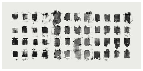 Black Ink Pattern with Seeping Ink Detail