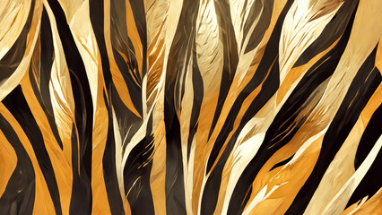 Simple background made of tiger armor illustration Generative AI Content by Midjourney
