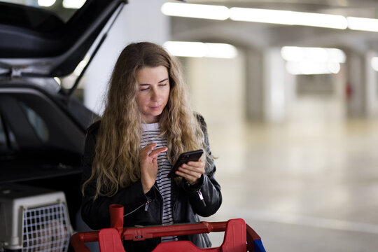 Woman using mobile phone