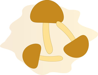 シンプルなきのこ