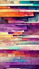 Textured multi Colorful purple abstract color spectrum lines illustration Generative AI Content by Midjourney