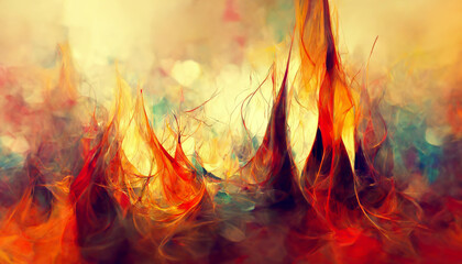fire background abstract high quality illustration Generative AI Content by Midjourney