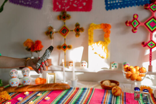 Day of the dead altar closeup