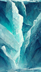 ice background abstract high quality illustration Generative AI Content by Midjourney