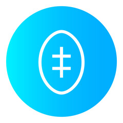 Obraz premium Football Circular gradient icon