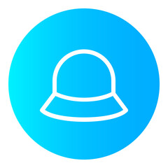 Hat Circular gradient icon