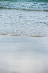 a serene beach with gentle waves