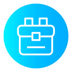Backpack Circular gradient icon