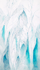 ice white background abstract high quality illustration Generative AI Content by Midjourney