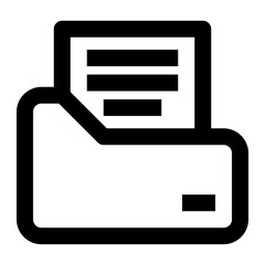 Folder line icon