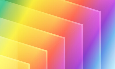 illustration rainbow gradient on background