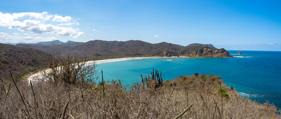 Los Frailes beach in Machalilla National Park, Ecuador