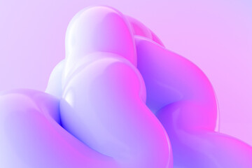 Colorful purple abstract Wires