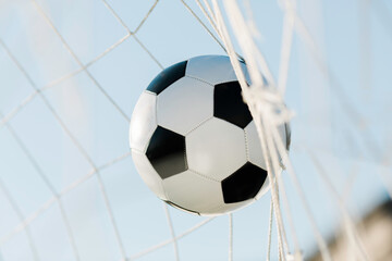 soccer ball in closeup