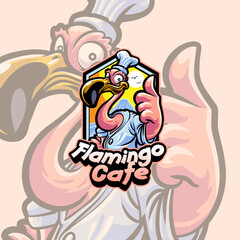 Flamingo Animal Mascot Logo Templates for Your Business
