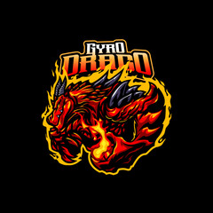 Dragon Mascot Logo Templates for Gaming and Sport team