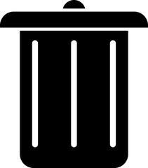 Trash - Line Vector Icon illustration on white background..eps