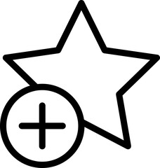 Add Bookmark - Line Vector Icon trendy style illustration on white background..eps