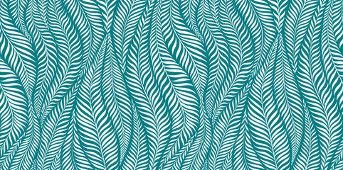 Luxury seamless pattern with palm leaves. Modern stylish floral background.