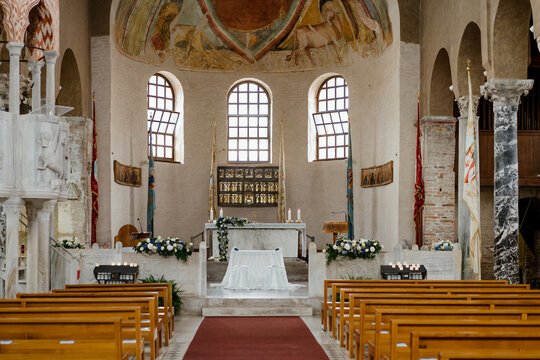 View inside a church 
