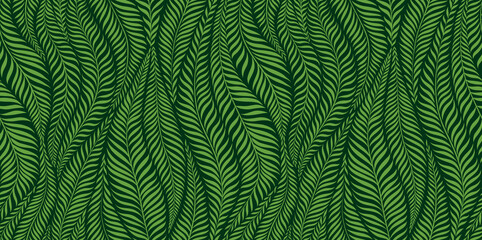 Luxury seamless pattern with palm leaves. Modern stylish floral background.