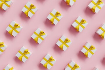 Gift boxes 3d pattern.